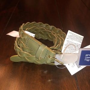 GAP Women's Green Braided Belt NEW